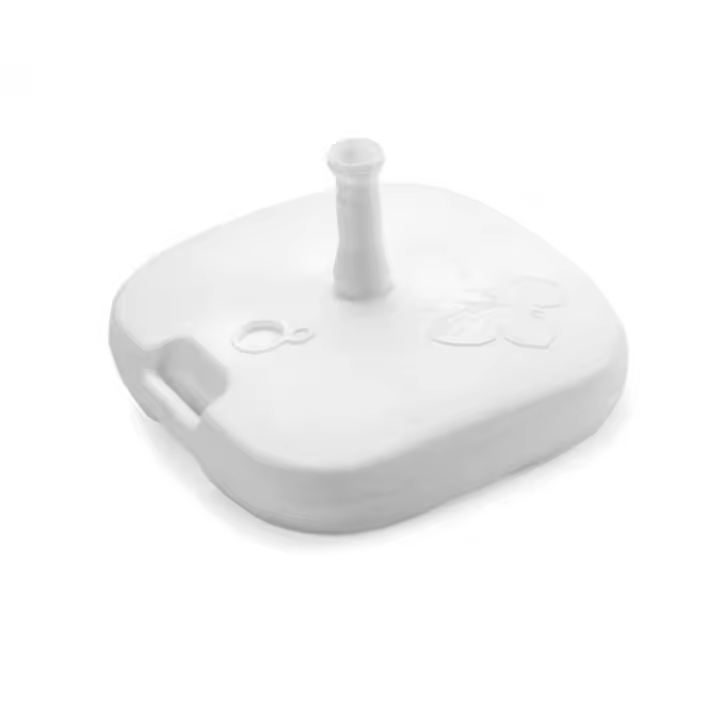 Ipae-Progarden - Base de Parasol 16 L - Blanco - 44x44x12cm - 1