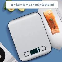 Báscula De Cocina Digital Con Pantalla LED 5Kg/1G Panel De Acero Inoxidizable Escalas Electrónicas Para Alimentaciones Y Joyas De Hornear Para El Hogar - details 0