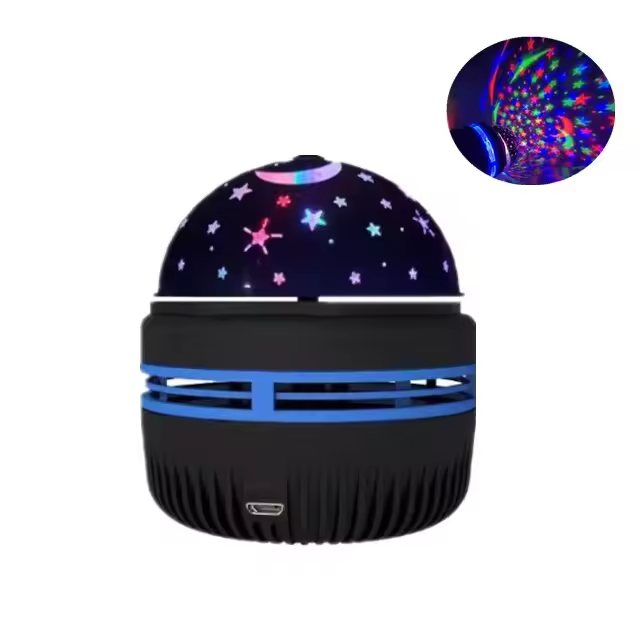 Proyector De Galaxia Estelar 5V Luz Nocturna Colorida Para Dormitorios Y Habitaciones De Juego Rotación Automática Ambiente Para Fiestas - 1