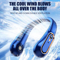 Ventilador de Cuello Colgante con Pantalla Digital, Ventilador Eléctrico sin Aspas, Banda para el cuello, Mini refrigerador de Aire portátil, recargable por USB - details 4