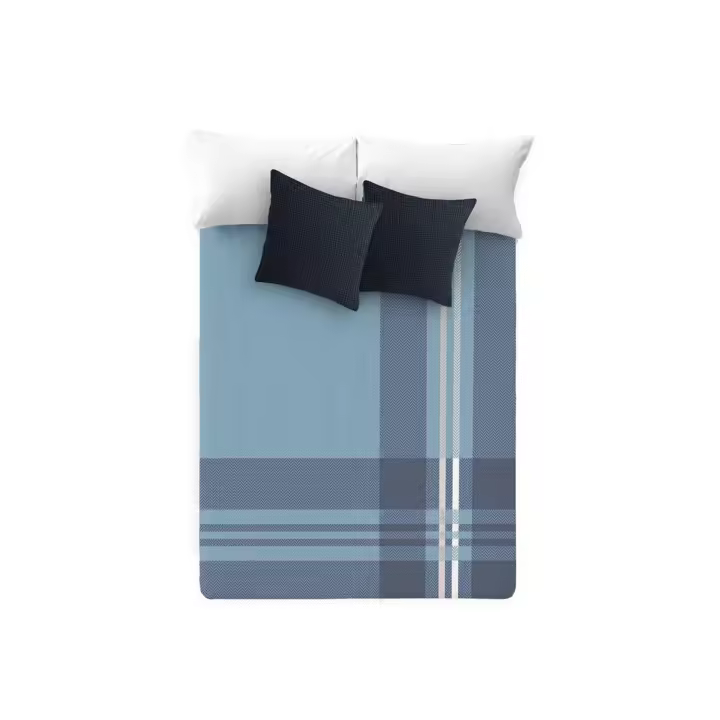 Manterol - Manta de telar jacquard con dibujo de cuadro escocés. Ideal para los meses de invierno. - 1