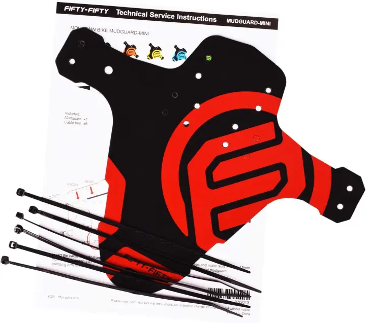 FIFTY-FIFTY Guardabarros De Bicicleta Para Montaña Compatible Front Y Rear Ajuste Para Bicicletas De 26 27.5 Y 29 Pulgadas - 1