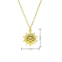 18K Chapado en Gold de Maple inoxidable Fund Sol Collar de joyas de regalo - details 5