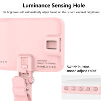 Luz De Rellenado Para Videoconferencia LED Recargable Con Clip Para Teléfono iPhone Android iPad Laptop Maquillaje TikTok Selfie Vlog - details 16