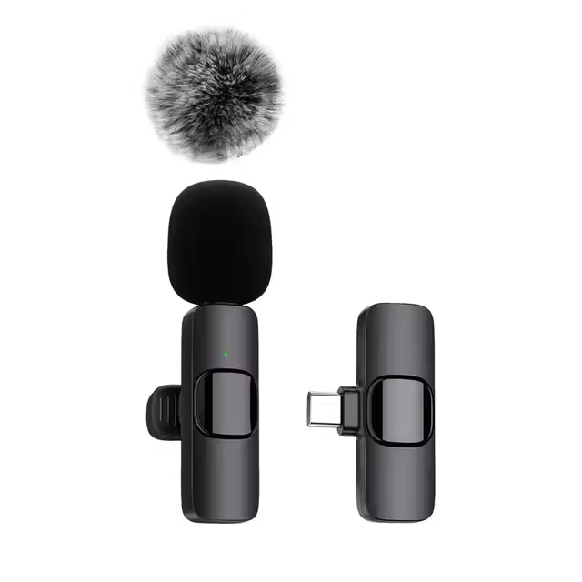 Mini Micrófono Lavalier Inalámbrico Para iPhone Y Android Con Alta Duración De La Batería Para Transmisiones En Vivo Y Juegos - 1