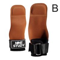 Guantes De Levantamiento De Peso De Cuero PU Doble Capa Con Correas Para Muñeca Para Hombres Y Mujeres Entrenamiento De Gimnasio Deadlift Press De Banca Pull-up - details 7