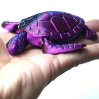 Modelo De Tortuga 3D Con Articulaciones Móviles Decoración De Escritorio Creativa Regalo De Festividades Hecha a Mano Figura De Animales De Colección - details 2