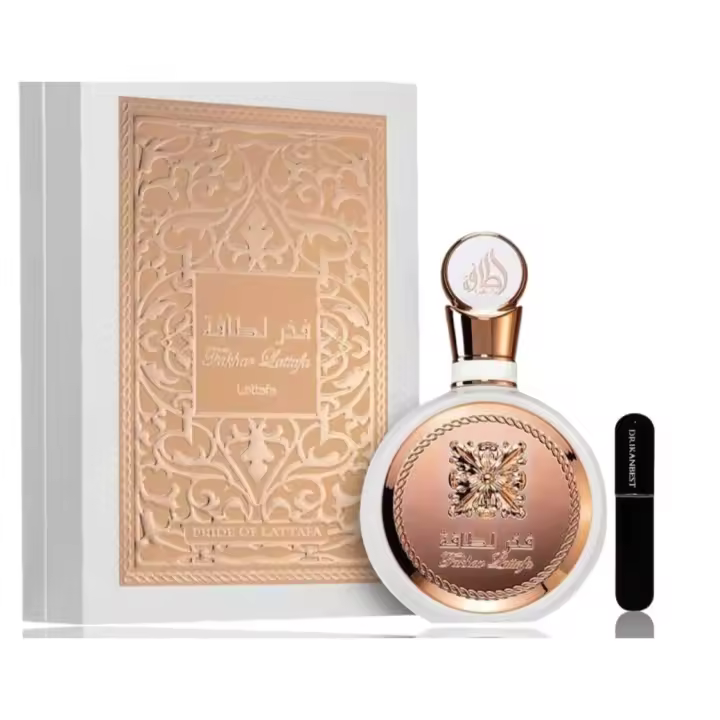 Perfume Fakhar Lattafa (ORIGINAL )para mujer Eau de Parfum 100ml+REGALO Atomizador DRIKANBEST recargable 5ml - 1