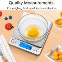 Báscula De Cocina Digital 3000g Precisión 0.1g Mini Con Pantalla LCD Para Cocina Hornear Joyería Material Acero Inoxidable - details 2