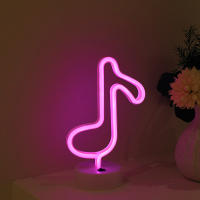 Ilumina Tu Hogar Con Luz LED Neón De Nota Musical USB/Batería Para Pared Decoración De Habitación Y Sala Regalo Para Niños Fiesta - details 2