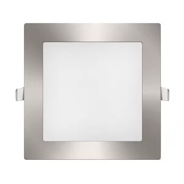 IluminaShop - Downlight panel LED Cuadrado Niquel 25W IP44 CCT - 1