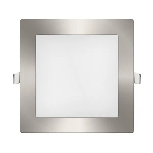 IluminaShop - Downlight panel LED Cuadrado Niquel 12W - 1