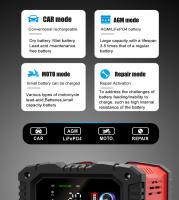 Cargador Inteligente De Batería Para Coche Y Motocicleta 20A/10A 12V/24V Compatible Con Lithium AGM GEL Lead-Acid LiFePO4 - details 11