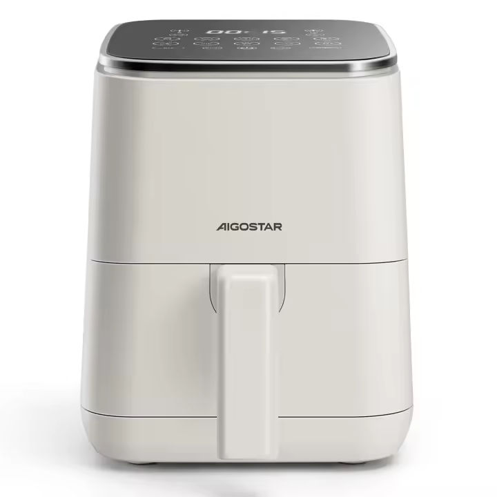 AIGOSTAR Freidora de Aire Electrónica Táctil LED, Tiempo y Temperatura Ajustables, Rejilla Antiadherente Desmontable.. ( 8 Programas, 2L, 1200W ) - 1