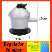 Kit Regulador Gas Butano con Valvula de Seguridad de 29 mbar, Cabezal para Butano 50 mbar, Manguera de Butano de 1.5m con 2 abrazaderas,  Juegos Completos o Piezas Sueltas, Universal (SELECCIONA LAS OPCIONES) - details 2