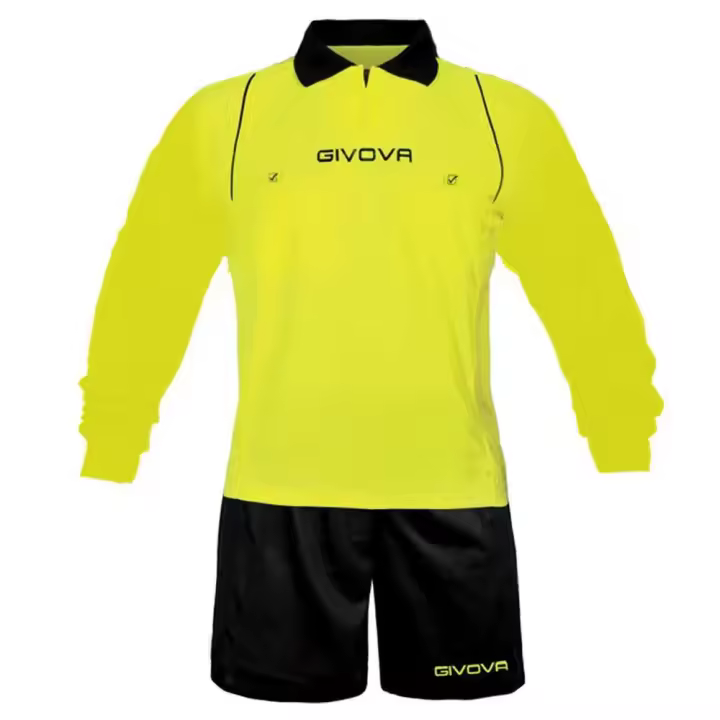 Ropa hombre Equipaciones completas Givova Conjunto Arbitro Amarillo,Negro - 1