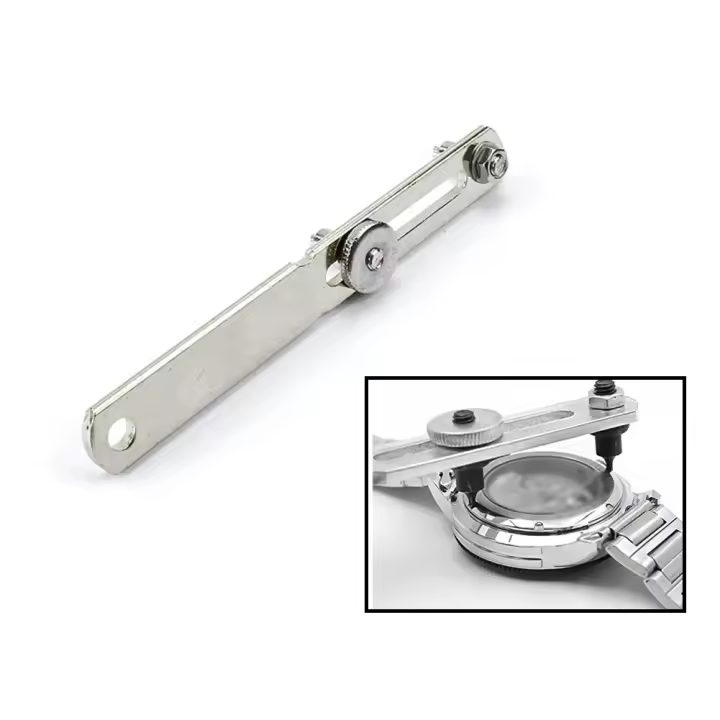 Kit De Reparación De Reloj Herramienta Ajustable Para Abrir Caja Trasera De Acero Inoxidable Remover Cubierta Y Tornillos Para Horólogo Para Cambio De Batería - 1