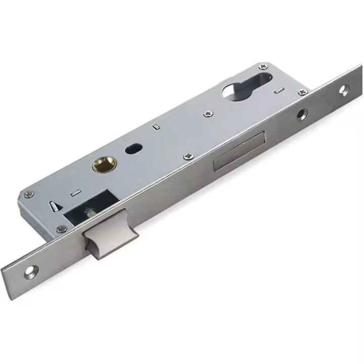 Cerradura de Mortaja 85/20mm, Din derecha E lateral para cylinder de Perfil y Puerta de Marco tubular con tornillos/Marco tubular Cerradura Universal a parpuerta interior &lt; - 1