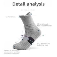 3 Pares De De Compresión Para Hombres Transpirables Deportivos Para Baloncesto Y Ciclismo Absorbentes De Humedad Con Tubo Elástico Alto - details 11