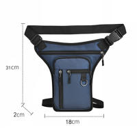 Bolsa Táctica Impermeable Para Viajes Para Hombres Bolsa De Hombro Lateral De Motocicleta Estilo Casual Para Exteriores Y Ciclismo - details 17
