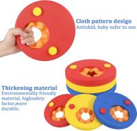 Bandas de natación para niños, paquete de 6 discos flotantes de EVA, bandas de natación coloridas para niños de 3 a 14 años que están aprendiendo a nadar, anillos de peso recomendados de 15 a 30 kg - details 1