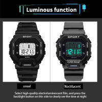 Reloj Deportivo Para Hombre YIKAZE Impermeable Con Pantalla LED Multifuncional Regalo Para Estudiantes Adventure Al Aire Libre - details 5