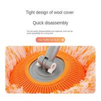 Mopa Redonda Rotativa De Girasol Para El Hogar Con Polo De Extensión Para Limpieza De Pared Y Techo Material De Microfibra - details 10