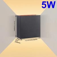 Lámpara De Pared Exterior LED Ajustable Y Con Flujo De Luz Variable Impermeable Iluminación Para Porche Balcones Villas Jardines - details 3