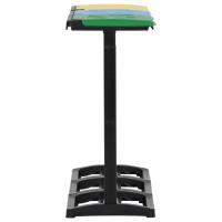 vidaXL Soportes para bolsas de basura con tapa PP multicolor 240-330 L - details 4
