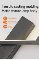Lámpara De Pared LED Moderna Minimalista Para Dormitorio Y Sala De Estar Luz De Noche Para Cama Y Sofá Fuente De Aluminio Incluye Bombillas Instalación En Pared - details 3
