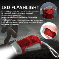 Linterna Mini LED De Autogeneración Con Manivela Dinamotriz En 3 Colores (Amarillo Rojo Azul) Para Camping Y Uso Doméstico Luz Portátil Para Exteriores - details 0