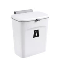 Cesta De Basura Montada En La Pared 7/10L Eco-amigable Para Cocina Y Baño Con Tapa Accesorios De Cocina Plástico Rectangular - details 20