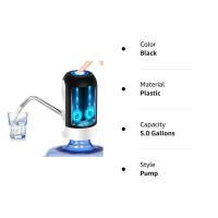 Bomba De Agua Automática USB Recargable Dispensador Eléctrico Portátil Para Botella De 5 Gallones Universal Negro/Blanco - details 6