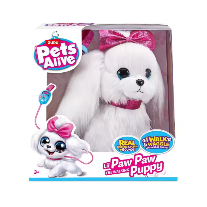 PETS ALIVE - Perrita Paw-Paw Electrónica que Ladra y Anda  ¡Tu Nueva Mascota Interactiva! - 1