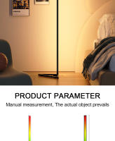 Lámpara De Piso RGB LED 140cm Para Ambiente Moderno Iluminación De Modo Dimmable Decorativa Para Dormitorio Instalación En Esquina Incluye Bombillas Control Remoto Material Aluminio - details 7