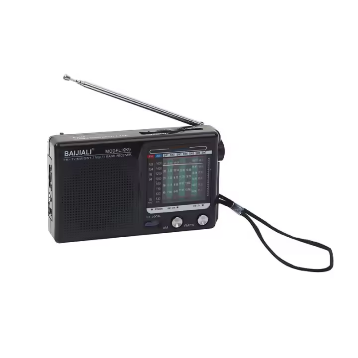 Radio AM/FM/SW portátil operado compatible con interior, exterior y Uso DE EMERGENCIA - 1