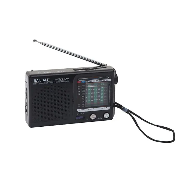 Radio AM/FM/SW portátil operado compatible con interior, exterior y Uso DE EMERGENCIA - 1