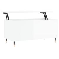 Vidaxl Mesa de Centro Madera Contrachapada 90x44,5x45 Cm Blanco - details 4