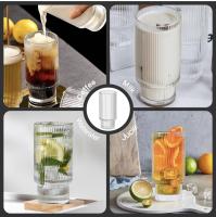 Juego de 4 Vasos de Cóctel Acanalados para Café Helado o Jugo - details 2