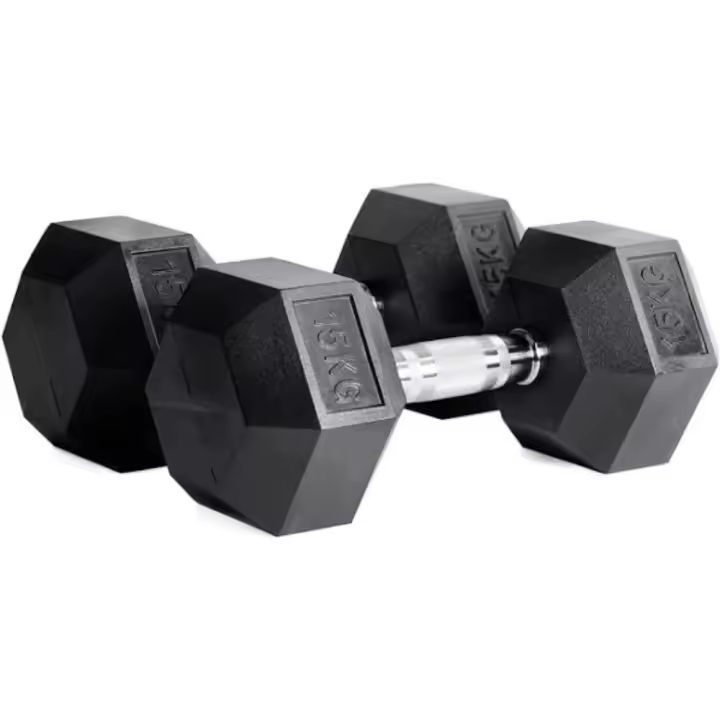 OZIO FITNESS Mancuernas Hexagonales 15kg (par) Fitness Musculación - 1