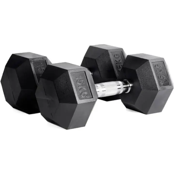 OZIO FITNESS Mancuernas Hexagonales 15kg (par) Fitness Musculación - 1