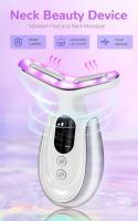 Device de Belleza EMS para Estiramiento de Cuello y Cara, masaje Facial, therapy de luz roja, eliminador de papada, de piel revivenecimiento, estiramiento antiarrugas, 7 Colores - details 1