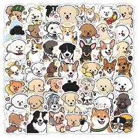 70pcs Pegatinas De Perro Lindo Y Divertido Dibujos Animados Manualmente Decoración Para Teléfono Móvil Y Portátil - details 0