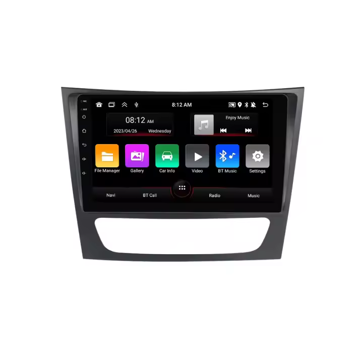 Radio Para Coche Android Para Mercedes Benz E-class W211 E200 E220 E300 E350 E240 CLS 2002-2010 Multimedia GPS Estéreo 2Din Sin DVD Pantalla Táctil 9' Soporte CarPlay Android Auto - 1