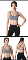 Nueva Sujetador Deportivo Para Mujer Push up Cross Back Shockproof Running Gimnasio Entrenamiento Yoga Top Corto De Fitness - details 13