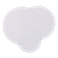2 Piezas De Molde De Base Acrílica Transparente Para Bolsa Tejida Forma Redonda Diámetro 10/12/15/18/20 Cm Para DIY - details 1