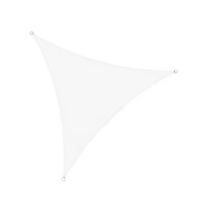 Toldo Vela Triangular/cuadrado/rectangular Impermeable 3-5m Protección Rayos UV - Vela de Sombra Exterior para Patio, Jardín, Terraza (Beig,blanco,gris) No incluye las cuerdas - 1