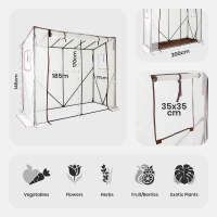 AREBOS tomate invernadero film invernadero casa de invernadero 200 cm con fijo - details 7