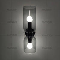 Lámpara De Pared LED Nórdica Tricolor Vidrio Dormitorio Lámpara De Noche Sala De Estar Pasillo Foyer Creativa Sconce Iluminación Fixación - details 12