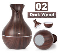 Humidificador De Mesa Silencioso USB Con Luz De Ambiente Y Aromaterapia Estilo Madera Vaso Decorativo Para Dormitorio Y Oficina 130ml - details 6